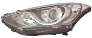 Faro Izquierdo Electrico Con Motor (Interior Cromado) (H7/H7/H7/Py21W/W5W) para Hyundai I30 2012