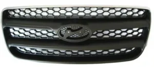 Rejilla (Negra) (Con Aro Cromado) para Hyundai SANTA FE 2006