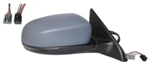 Retrovisor Derecho Electrico, Termrico, Imprimado, Abatible Electricamente, Con Intermitente, Con Luz De Cortesia Con Angulo Muerto Asferico 7+5 Puertas para Jeep COMPASS 2017