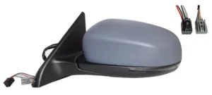 Retrovisor Izquierdo Electrico, Termrico, Imprimado, Abatible Electricamente, Con Intermitente, Con Luz De Cortesia Con Angulo Muerto Asferico 7+5 Puertas para Jeep COMPASS 2017