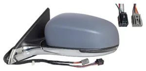 Retrovisor Izquierdo Electrico, Termico, Abatible Electricamente B/Crom Con Intermitente Con Luz De Cortesia Con Angulo Muerto Asferico 7+5 Puertas para Jeep COMPASS 2017