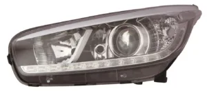 Faro Izquierdo Electrico Con Motor, Interior Negro (H7/H7/H7/Py21W/Led) para Kia CEED 2012