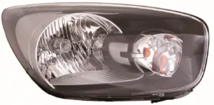 Faro Derecho Electrico Interior Negro para Kia PICANTO 2011