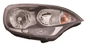 Faro Izquierdo Electrico Interior Negro C/ Luz Diurna (H7/H1/Py21W/P21/5W) para Kia RIO 2011 y RIO 2015