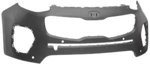 Paragolpes Delantero Imprimado Con 4 Agujeros Para Sensores para Kia SPORTAGE 2016