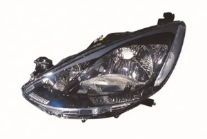 Faro Izquierdo Electrico Con Motor, Interior Negro (H4) para Mazda 2 2007