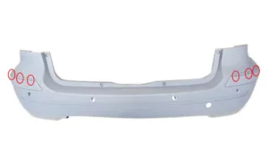 Paragolpes Trasero Imprimado (Con Agujeros Para Sensores) (Elegance/Avantgarde) para Mercedes-Benz B W245 2005