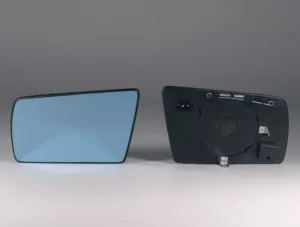 Cristal Retrovisor Izquierdo, Termico Plano, Azulado para Mercedes-Benz C W202 1993, E W210 1995 y S W140 1994