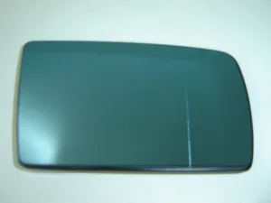 Cristal Retrovisor Derecho, Termico, Asferico, Azulado para Mercedes-Benz C W202 1993, E W210 1995 y S W140 1994