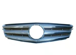 Rejilla (Cromado+Gris ) (Avantgarde) para Mercedes-Benz C W204 2007 y C W204 2011