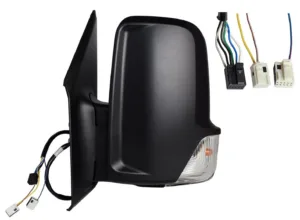 Retrovisor Izquierdo Electrico (Negro) Termico, Con Intermitente, (9+3Pins) Brazo Corto para Mercedes-Benz SPRINTER 2018