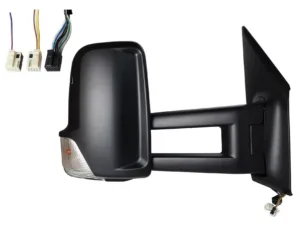 Retrovisor Derecho Electrico (Negro) Termico, Con Intermitente, (9+3Pins) Brazo Largo para Mercedes-Benz SPRINTER 2018
