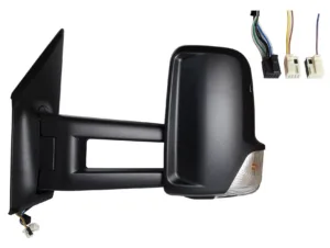 Retrovisor Izquierdo Electrico (Negro) Termico, Con Intermitente, (9+3Pins) Brazo Largo para Mercedes-Benz SPRINTER 2018