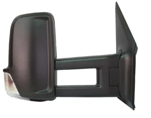 Retrovisor Manual Derecho, Convexo Con Intermitente Brazo Largo 2 Pins para Mercedes-Benz SPRINTER W906 2006 y Volkswagen CRAFTER 2006