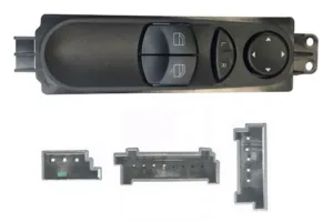 Interruptor Compl Puerta Delantero Izquierdo+ Retrovisor (2 Botones)12 Pins para Mercedes-Benz SPRINTER W906 2006 y Volkswagen CRAFTER 2006