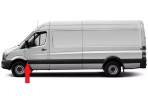Moldura Aleta Delantera Izquierda para Mercedes-Benz SPRINTER W906 2006 y SPRINTER W906 2013 y Volkswagen CRAFTER 2006