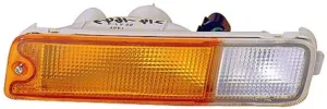 Piloto Spoiler Delantero Izquierdo (Blanco/Amarillo) para Mitsubishi L200 PICK-UP 1996