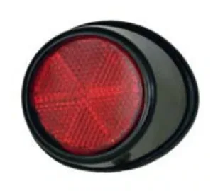 Reflector Izquierdo Redondo Paragolpes Trasero (Caja De Metal) para Mitsubishi L200 PICK-UP 1996