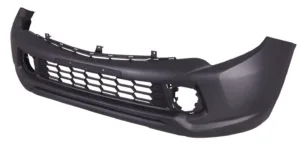 Paragolpes Delantero Negro Sin Agujero Para Aletin, Con Rejilla + Agujero Spoiler para Mitsubishi L200 PICK-UP 2015