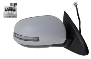 Retrovisor Derecho Electrico Termico Imprimado, Abatible Electricamente Convexo Con Intermitente Con Angulo Muerto T (11 Pins) para Mitsubishi OUTLANDER 2018