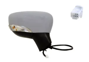 Retrovisor Derecho Electrico Para Pintar Convexo Con Piloto 5Pins para Nissan MICRA K14 2016