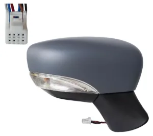 Retrovisor Derecho Electrico Termico Para Pintar Convexo Con Piloto 7Pins para Nissan MICRA K14 2016