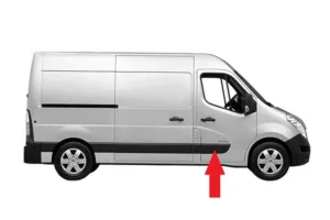 Moldura Puerta Delantera Derecha para Nissan NV400 2011, Opel MOVANO B 2010 y Renault MASTER III 2010 y MASTER IV 2019