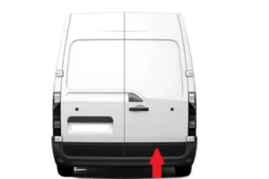 Moldura Puerta Trasera Derecha para Nissan NV400 2011, Opel MOVANO B 2010 y Renault MASTER III 2010 y MASTER IV 2019