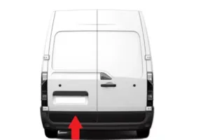 Moldura Puerta Trasera Izquierda para Nissan NV400 2011, Opel MOVANO B 2010 y Renault MASTER III 2010 y MASTER IV 2019