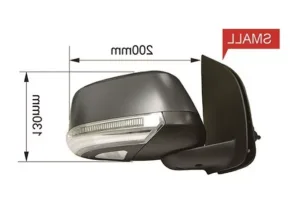 Retrovisor Dch Electrico Calefactado Convexo Para Pintar Con Piloto Abatible Electricamente Con Luz De Cortesia 11Pins para Nissan PICK-UP NAVARA 2005