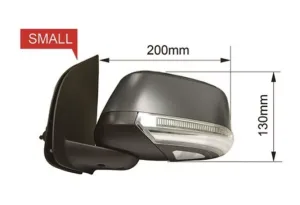 Retrovisor Izq Electrico Calefactado Convexo Para Pintar Con Piloto Abatible Electricamente Con Luz De Cortesia 11Pins para Nissan PICK-UP NAVARA 2005
