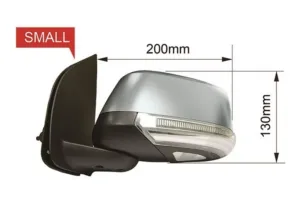 Retrovisor Izquierdo Electrico, Termico, Convexo, Con Intermitente Abatible Electricamente Con Luz De Cortesia (11 Pins) para Nissan PICK-UP NAVARA 2005