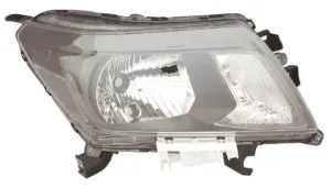 Faro Derecho (Regulacion Manual/Electrica) Interior Negro (H4) para Nissan PICK-UP NAVARA 2014