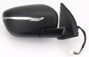 Retrovisor Derecho Electrico Termico, Imprimado Con Intermitente 7 Pins para Nissan QASHQAI 2013