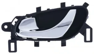 Maneta Puerta Interior Delantera / Trasera Izquierda Cromado-Negro para Nissan QASHQAI 2013 y X-TRAIL 2014 y Renault KADJAR 2015