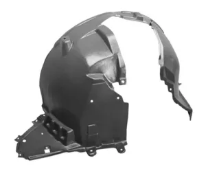Resguardo Paso De Rueda Delantero Derecho para Nissan QASHQAI 2013 y QASHQAI 2017