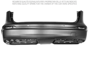 Paragolpes Trasero Imprimado 4 Agujeros Para Sensores Con Agujero Moldura para Nissan QASHQAI 2017