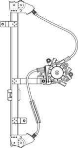 Elevalunas Electrico Trasero Derecho (Con Sistema Confort) para Opel ASTRA G 1998