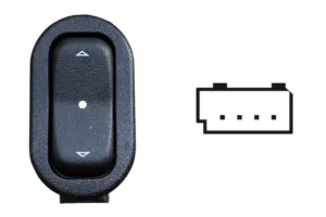 Boton Elevalunas Delantero Derecho + Trasero Derecho Ó Izquierdo (4Pins) para Opel ASTRA G 1998 y ZAFIRA A 1999