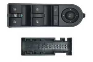 Interruptor Puerta Delantero Izquierdo+ Retrovisor (4 Botones) 18 Pins para Opel ASTRA H 2004, ASTRA H 2007, ZAFIRA B 2005, ZAFIRA B 2008 y ZAFIRA C 2012