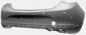 Paragolpes Trasero Imprimado (Con 6 Agujeros Para Sensores) (07/2011-) para Opel ASTRA J 2009