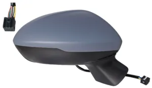 Retrovisor Derecho Electrico, Imprimado Convexo, Termico, Abatible Eletricamente, Con Angulo Muerto (9Pins) para Opel ASTRA K 2015 y ASTRA K 2019