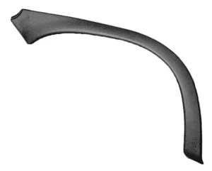 Moldura Aleta Trasera Derecho para Opel CORSA B 1993