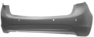 Paragolpes Trasero Imprimado (Con Agujeros Para Sensores) para Opel MERIVA B 2010