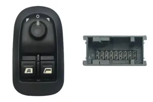 Interruptor Puerta Delantera Izquierda Con Sistema Confort + Retrovisor (2 Botones) 2(4Pins) para Peugeot 206 1998