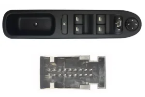 Interruptor Completo Puerta Delantera Izquierda Con Sistema Confort + Retrovisor (4 Botones) 18 Pins para Peugeot 207 2006 y 207 2009