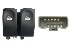 Interruptor Puerta Delantera Izquierda (2 Botones) 10 Pins (Clema Gris ) para Renault CLIO III 2005, CLIO III 2009, MODUS 2004, MODUS 2008, TWINGO II 2007 y TWINGO II 2012