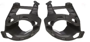 Kit Rejilla Derecha + Izquierda Paragolpes Delantero Con Agujero Antiniebla para Renault CLIO III 2009
