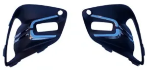 Kit Rejillas Derecho Ó Izquierdo Paragolpes Delantero Con Agujero Con Moldura Cromada para Renault CLIO V 2019