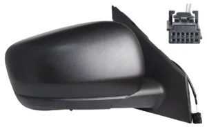 Retrovisor Derecho Manual Con Sensor De Temperatura Convexo Negro 2Pin (Van) para Renault EXPRESS 2021